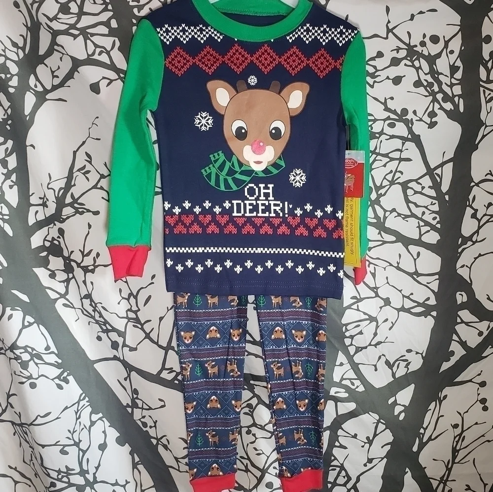 Rudolph Christmas pajama set